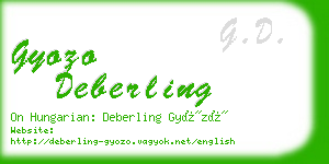 gyozo deberling business card